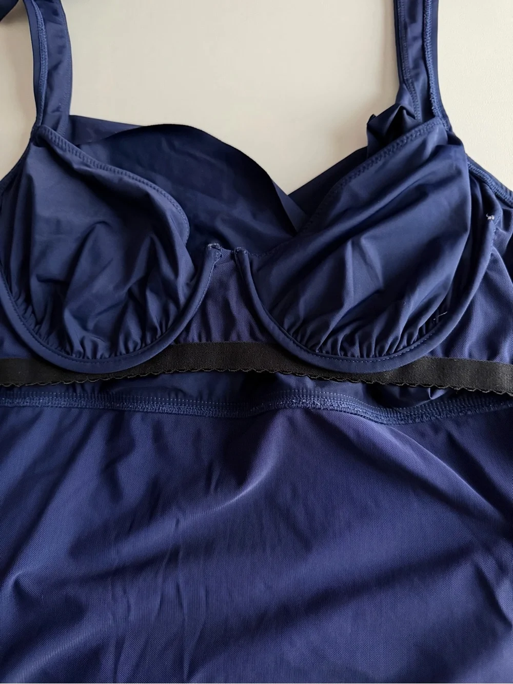 Tommy Bahama Women Navy Blue One-Piece Tummy Control Beach Swimsuit Size 14 - Picture 6 of 9